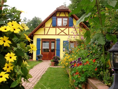 Ferienhaus im Elsass Frontalansicht